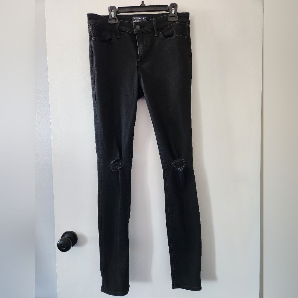 Abercrombie & Fitch Harper Super Skinny Black Jeans size 27/4L